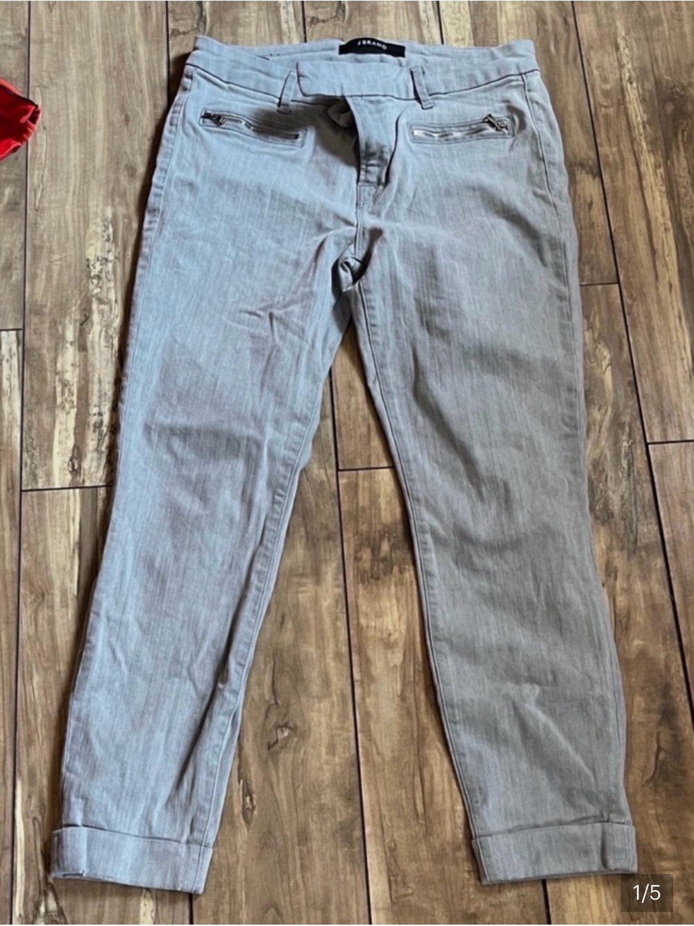 J Brand Paulina Rhythm Cropped Jeans in Gray Size 29